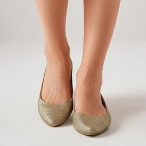 Pale Gold Shimmer Nude Ballet Core flats